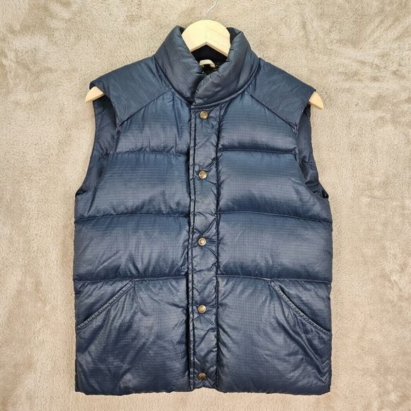 Vintage Eddie Bauer Down Vest Puffer Snap Button Men's (Measurement Photos) - Picture 1 of 10